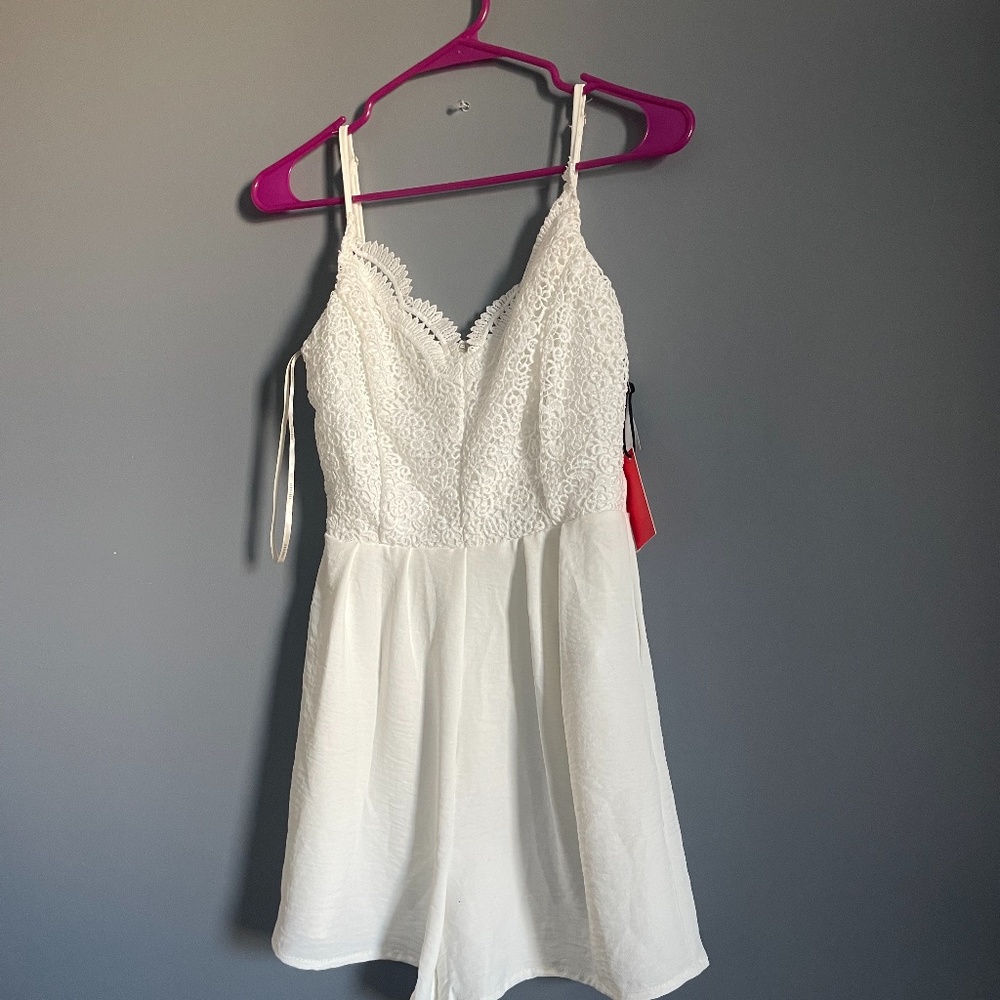 White Lace Jumpsuit